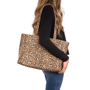 2845L Leopard Reversible Tan Red 2