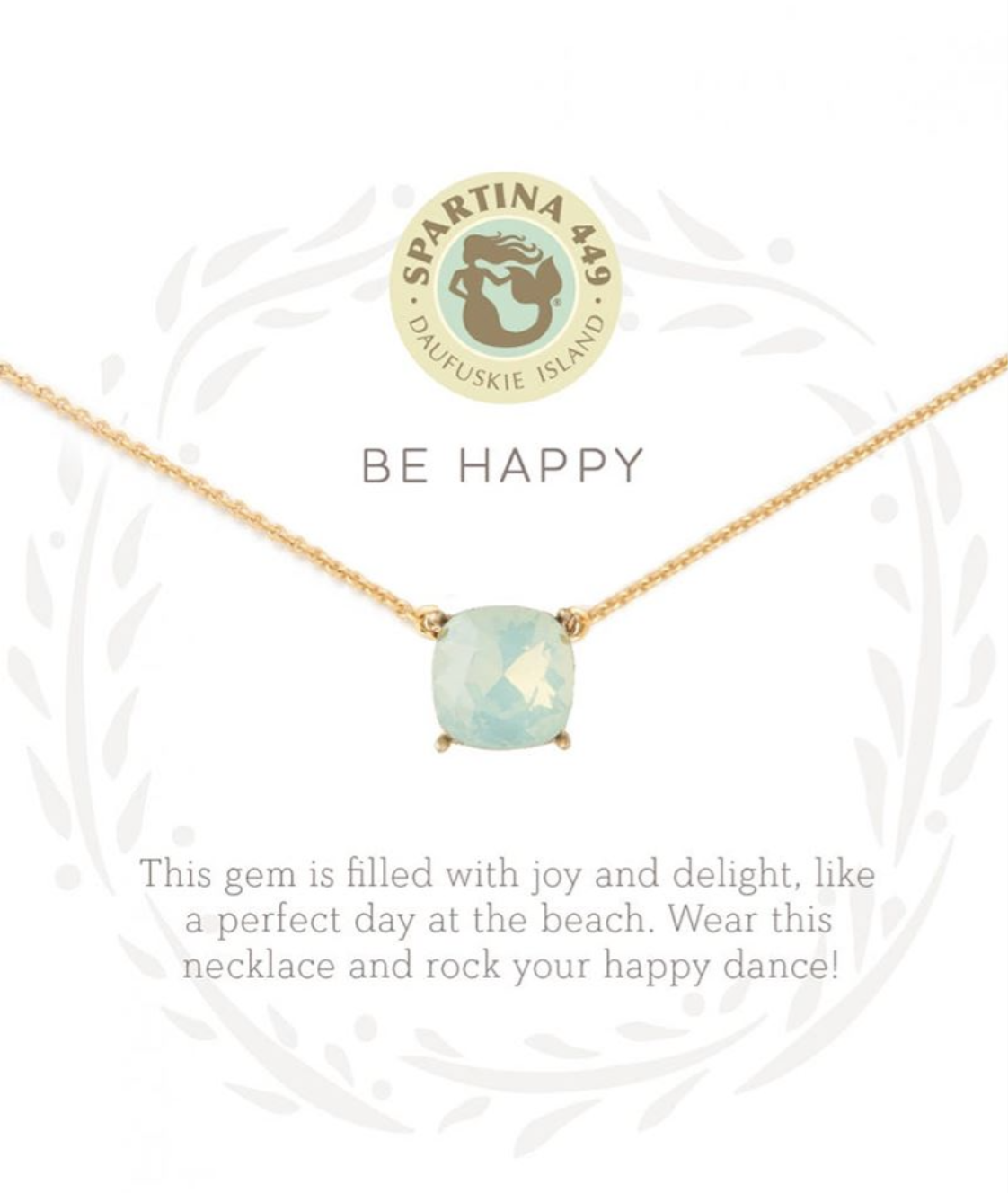 2354 Sea La Vie Happy GLD Necklace