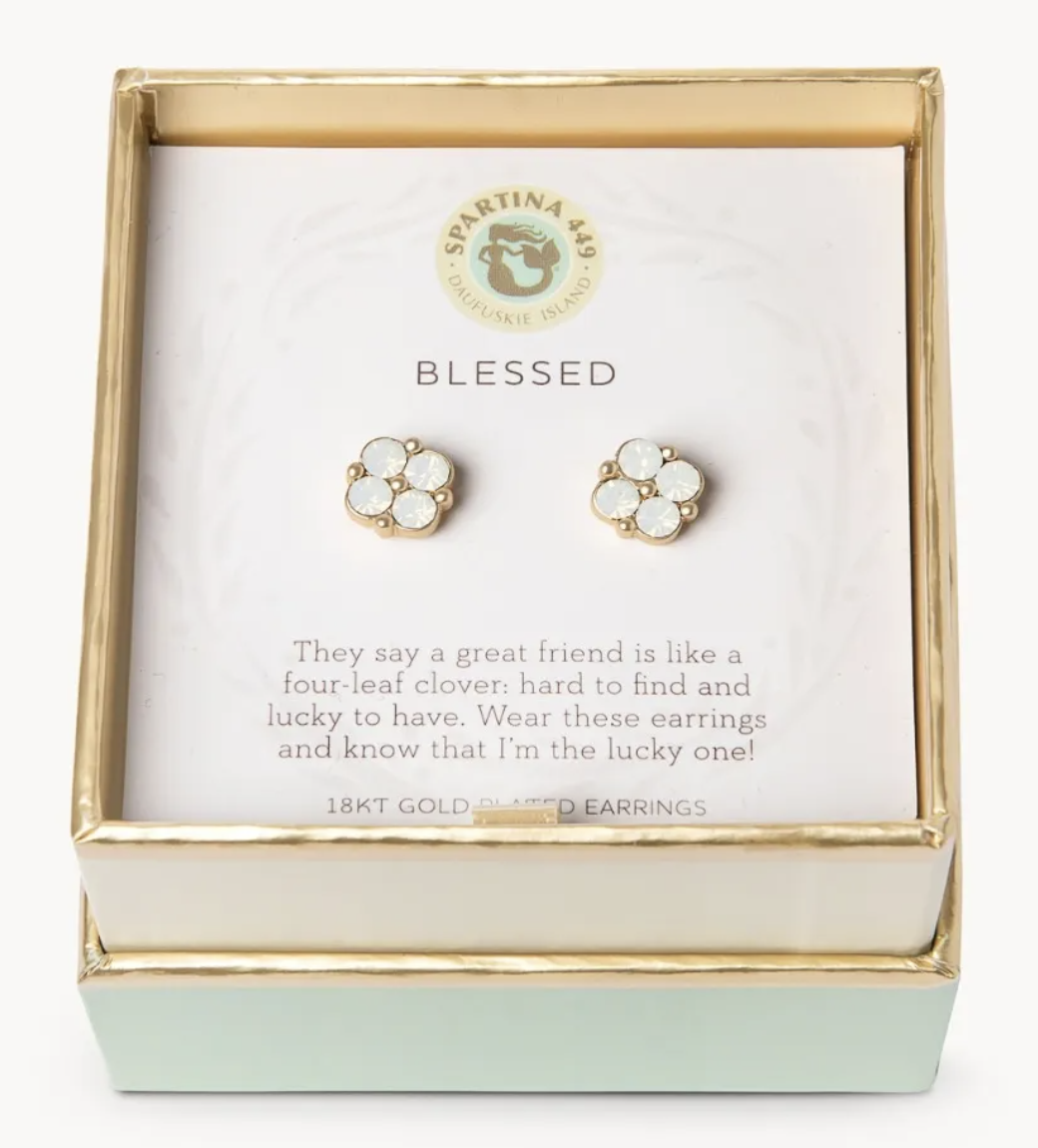 2379 Sea La Vie Blessed GLD Earrings