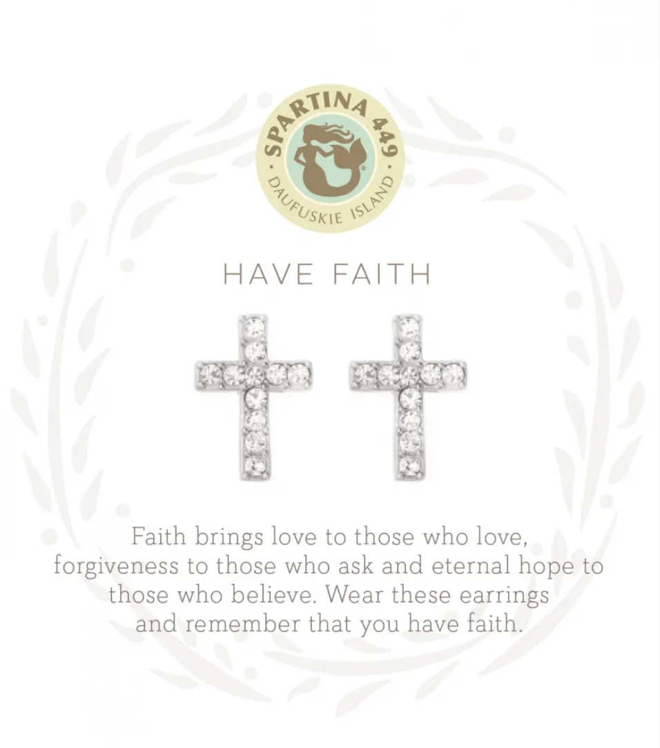 2381 Sea La Vie Have Faith SIL Earrings