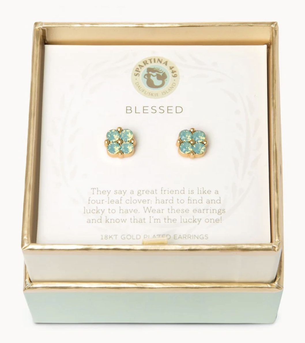 2385 Sea La Vie Blessed GLD Earrings