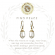 2389 Sea La Vie Find Peace GLD Earrings