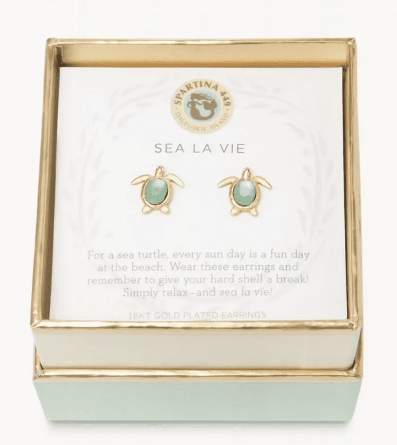 2489 Sea La Vie Turtle GLD Earring