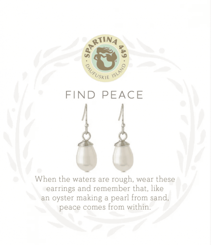 3058 Sea La Vie Find Peace SIL Earrings