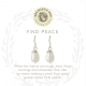 3058 Sea La Vie Find Peace SIL Earrings