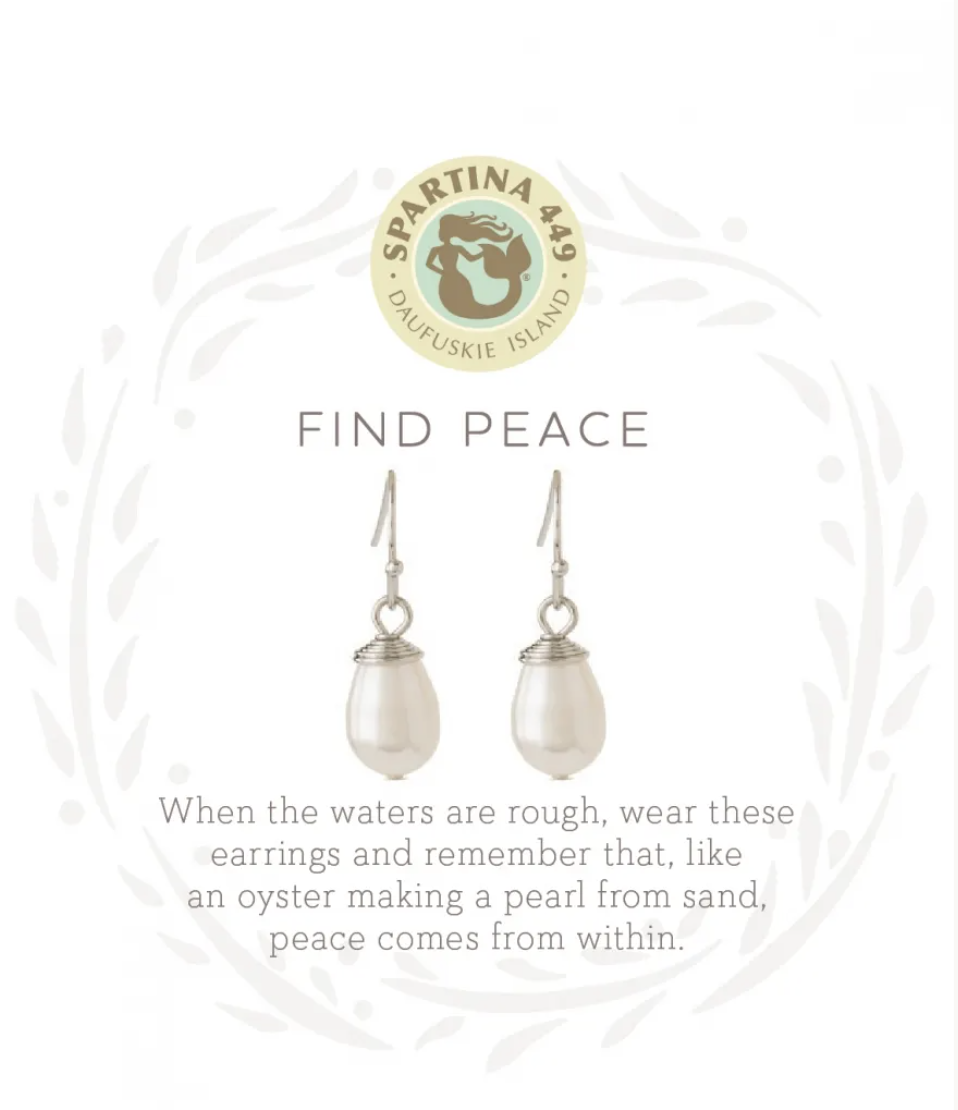 3058 Sea La Vie Find Peace SIL Earrings