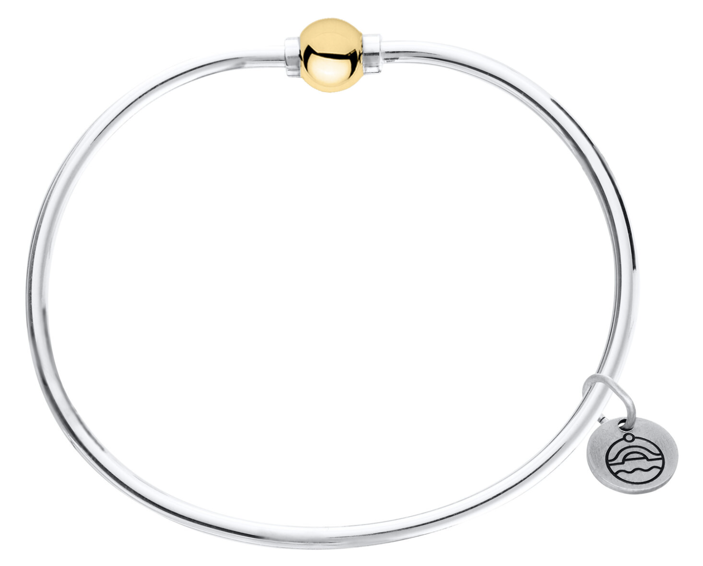 3240 CC Bangle Silver Gold 6.5