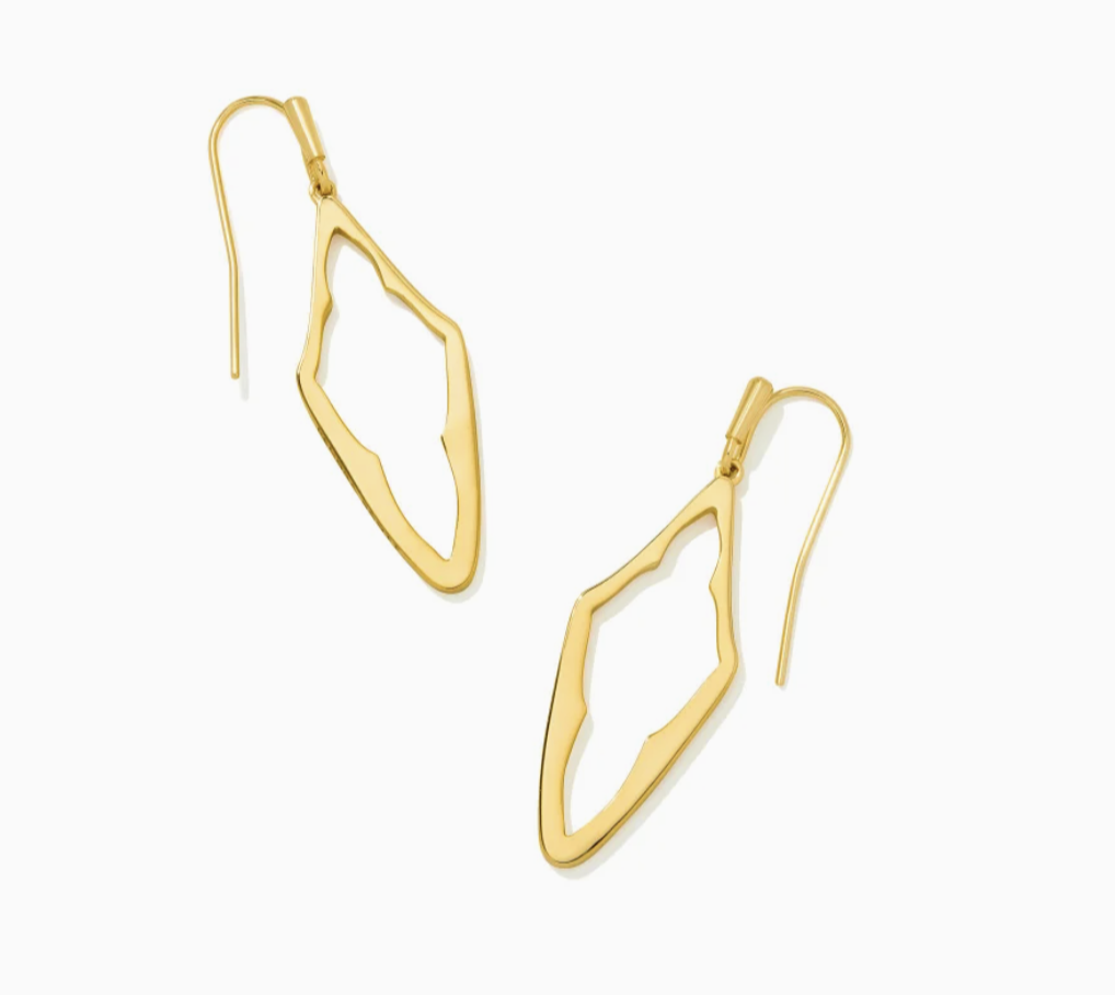 5577 Abbie Open Frame Earrings Gld