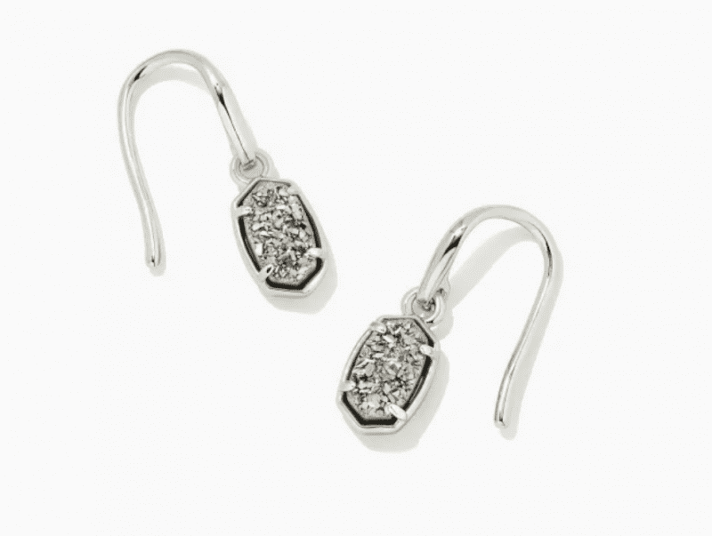 5581 Emilie Earring Plat Drzy Rhodium