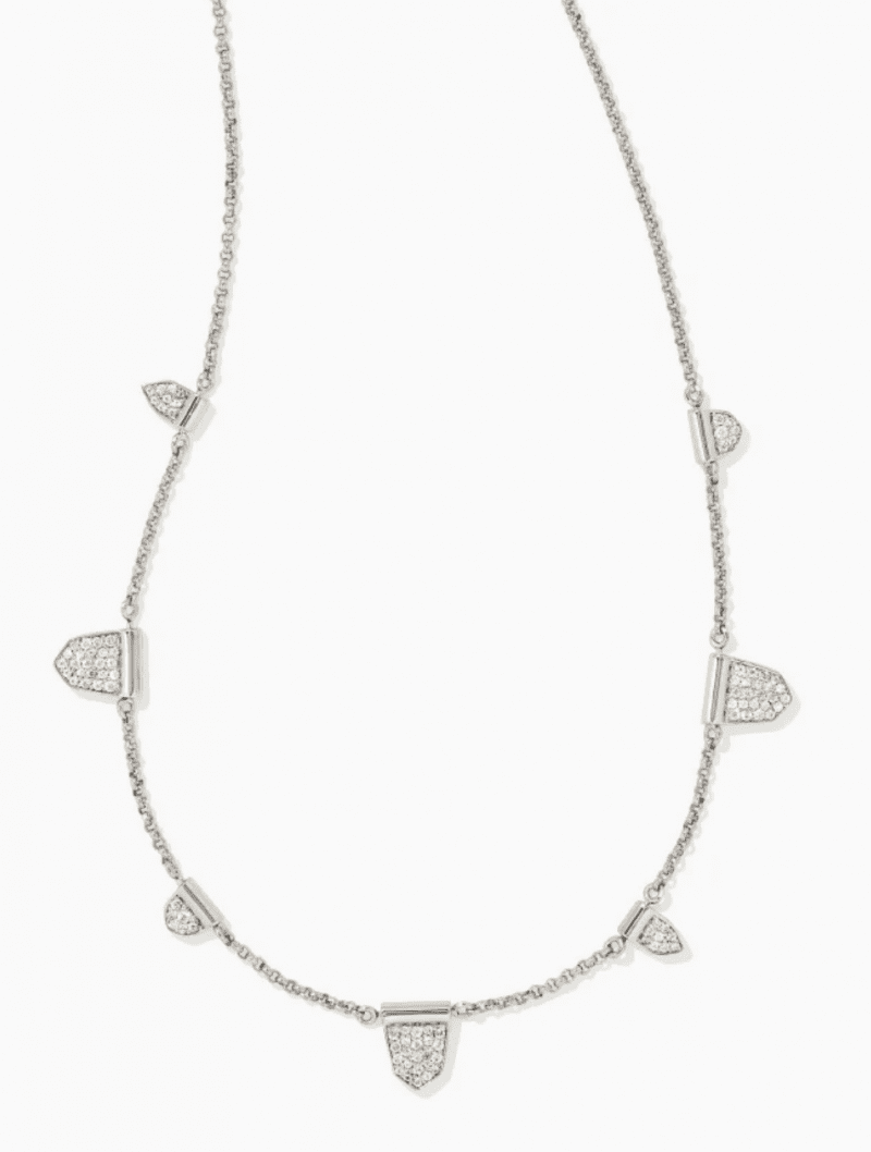 5602 Adeline Strand Necklace Rhod