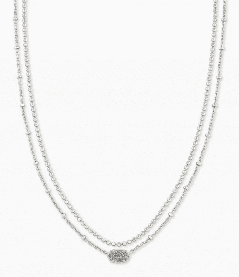 5603 Emilie Necklace Plat Drzy Rhod