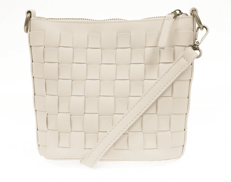 5837 Maci Woven Crossbody White