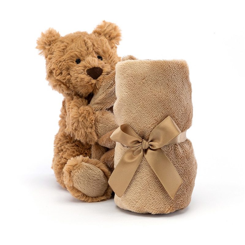 6201 Jellycat Bartholomew Bear Soother folded