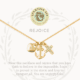 21435 Sea La Vie Rejoice Faith Hope Love Gold Necklace