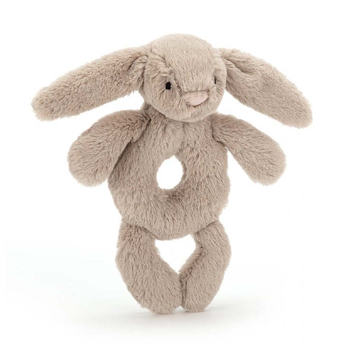 22398 Bashful Beige Bunny Ring Rattle