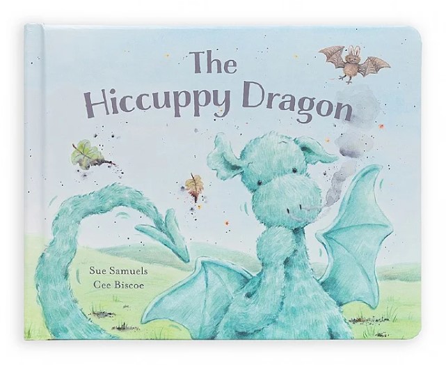 3441 Jellycat The Hiccupy Dragon Book