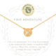 7180 Sea La Vie Adventure Compass Gold Necklace