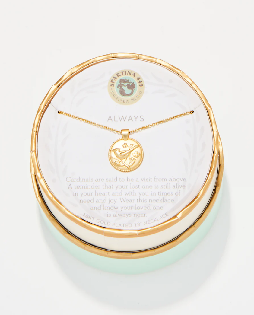 7388 Sea La Vie Always Cardinal Gold Necklace