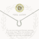 8840 Sea La Vie Feel Lucky Horseshoe Silver Necklace